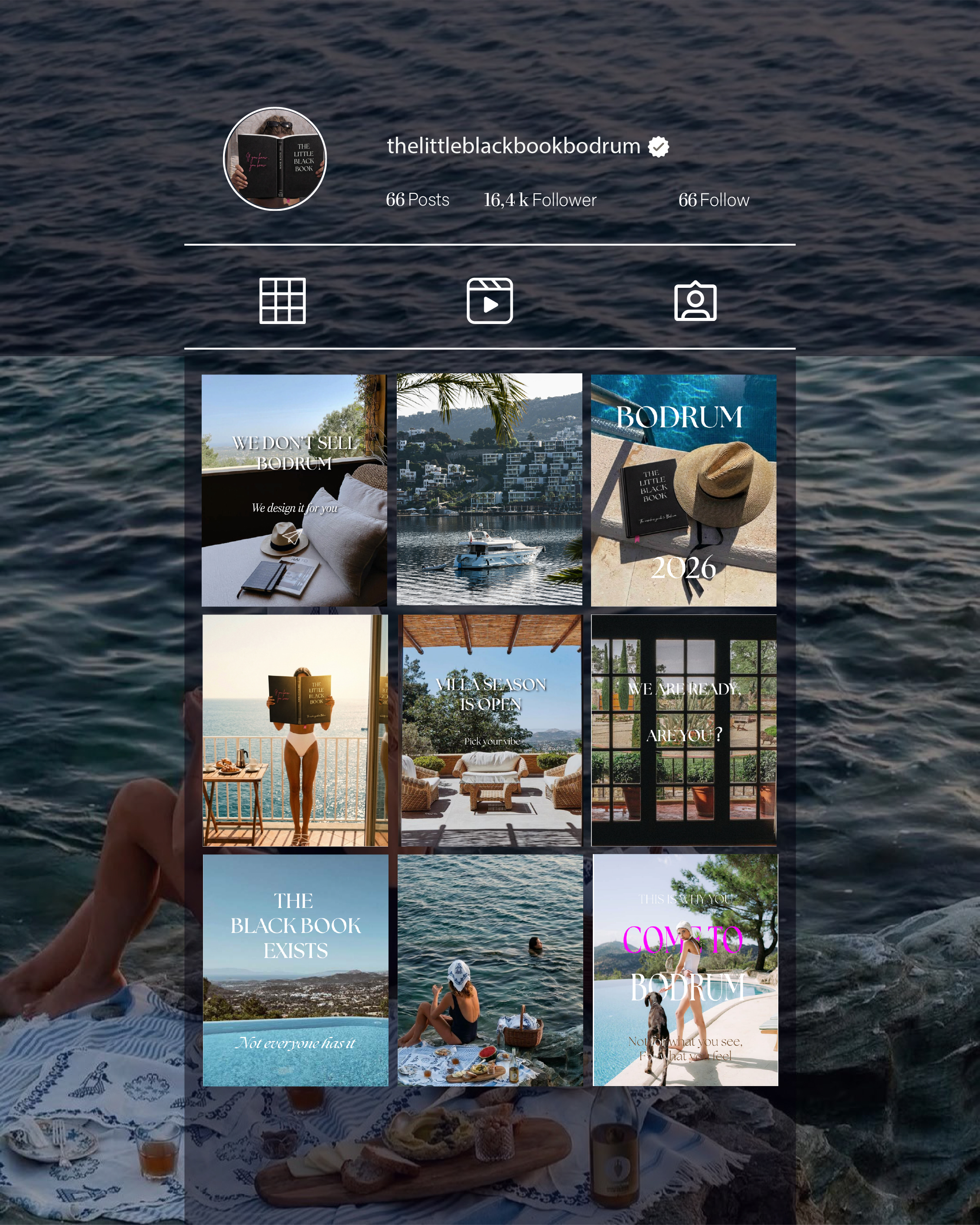 The Little Black Book Bodrum sosyal medya ve editorial tasarım — Beraanur Şahin